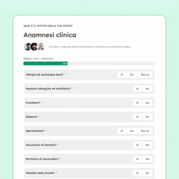 Integrazione e sviluppo di tool anamnesi digitale